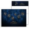 Weihnachtskarten Set dunkelblau mit goldenen Motiven